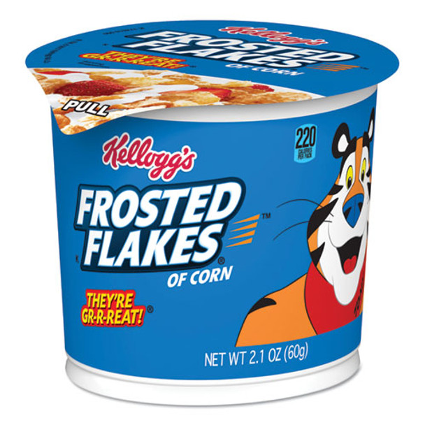 Breakfast Cereal, Frosted Flakes, Single-Serve 2.1 oz Cup, 6/Box