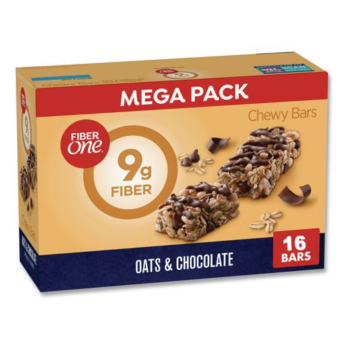 Chewy Bars, Oats and Chocolate, 1.4 oz, 16/Box
