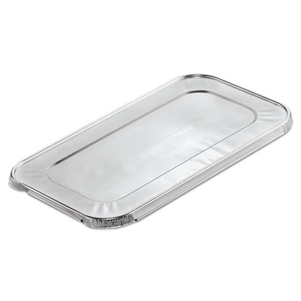 Steam Pan Foil Lids, Fits One-Third Size Pan, 0.5" Deep, 6.4 x 12.7, 200/Carton