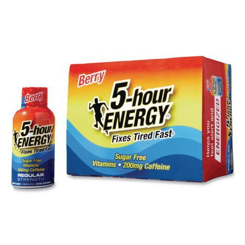 Energy Drink, Berry, 1.93oz Bottle, 12/Pack