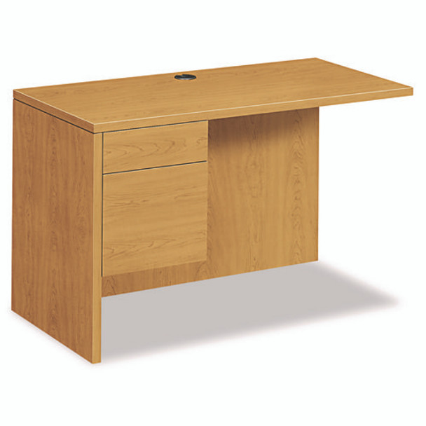 10500 Series L Workstation Return, 3/4 Height Left Ped, 48w x 24d x 29.5h, Harvest