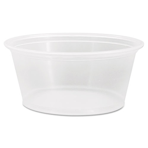 Conex Complements Portion/Medicine Cups, 3.25 oz, Plastic, Clear, 125/Bag, 20 Bags/Carton