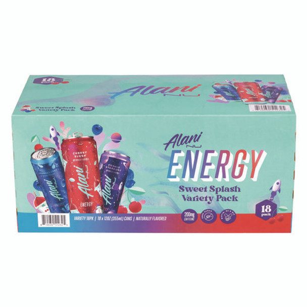 Energy Sweet Splash Variety Pack, Assorted Flavors, 12 oz Can, 18/Carton