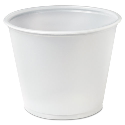 Polystyrene Portion Cups, 5.5 oz, Plastic, Translucent, 250/Bag, 10 Bags/Carton