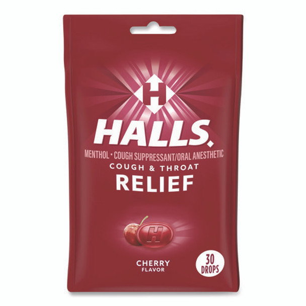 Relief Menthol Cough Suppressant - Oral Anesthetic, Cherry, 30/Pack