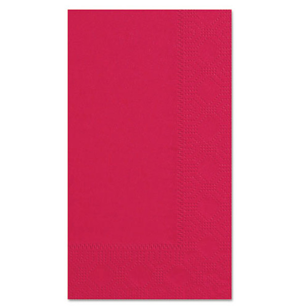 Dinner Napkins, 2-Ply, 15 x 17, Red, 1000/Carton
