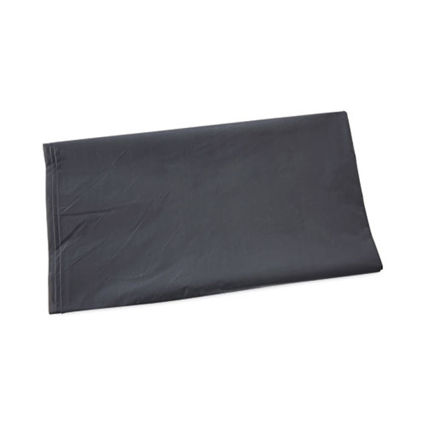 Linear Low Density Industrial Can Liners, 45 gal, 1.3 mil, 40" x 46", Gray, Flat Pack, 100/Carton