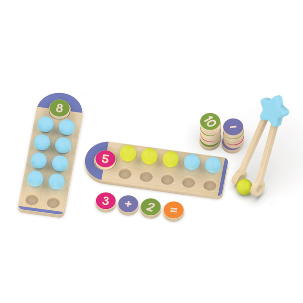 Count & Match Numbers 1-10 Wooden Set Count & Match Numbers 1-10 Wooden Set