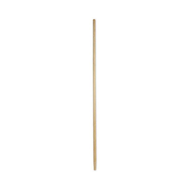 Tapered End Broom Handle, Lacquered Pine, 1.13" dia x 60", Natural