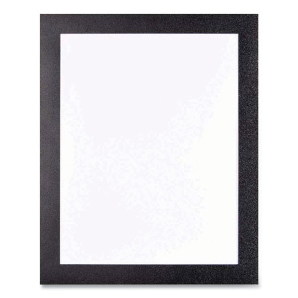 Self Adhesive Sign Holders, 11 x 17 Insert, Clear with Black Border, 2/Pack