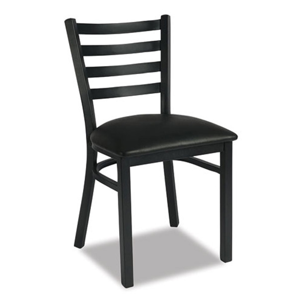 White Horse Series Side Chairs, Supports Up to 300 lb, 18" Seat Height, Black Seat/Back/Base White Horse Series Side Chairs, Supports Up to 300 lb, 18" Seat Height, Black Seat/Back/Base