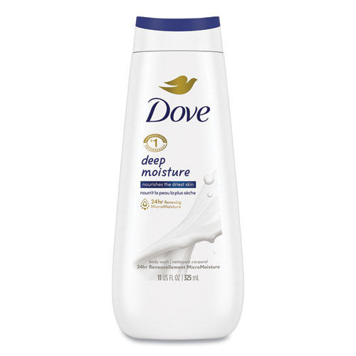 Dove Body Wash Deep Moisture, 11 oz, 6/Carton