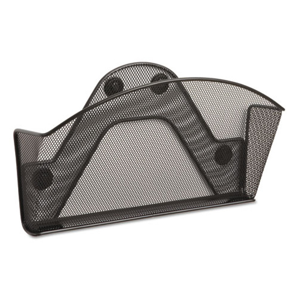 Onyx Magnetic Mesh Panel Accessories, Single File Pocket, 13 x 4.25 x 7.25, Black