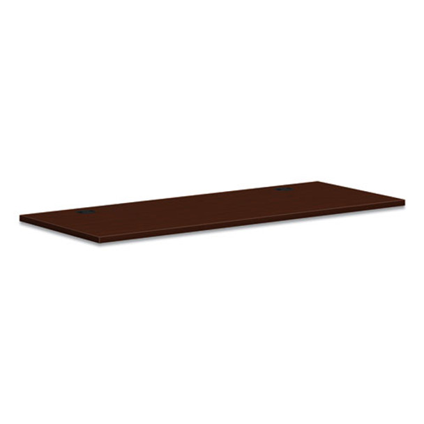 Mod Worksurface, Rectangular, 60w x 24d, Traditional Mahogany