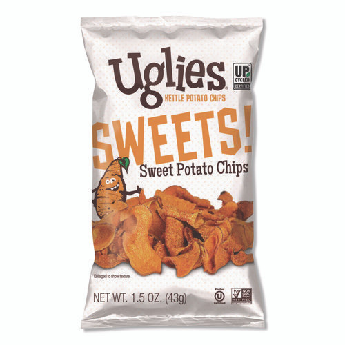Kettle Potato Chips, Sweet Potato, 2 oz Bags, 24/Carton