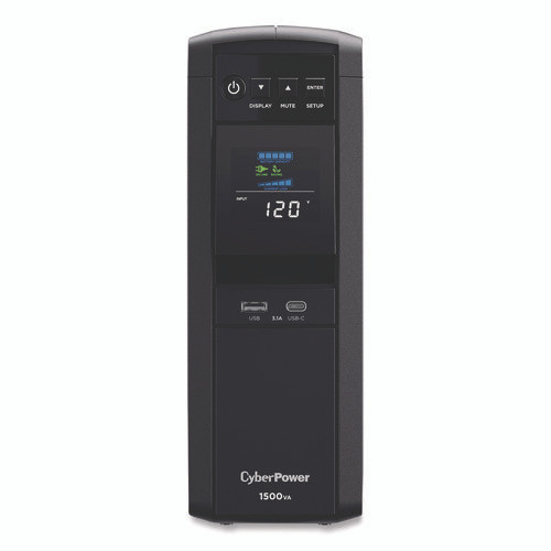 PFC Sinewave CP1500PFCLCD UPS Battery Backup, 12 Outlets, 1,500 VA, 1,030 J