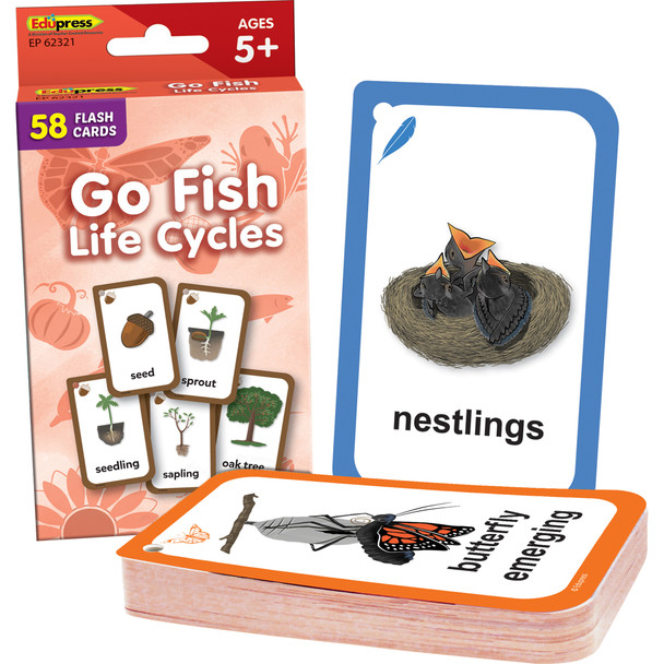 Go Fish: Life Cycles Flash Cards, 3 Packs Go Fish: Life Cycles Flash Cards, 3 Packs