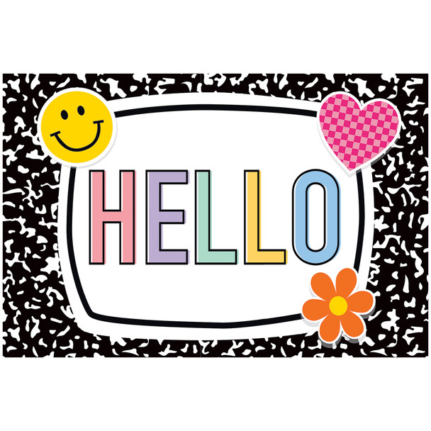 Cool for School Hello Postcards, 30 Per Pack, 3 Packs