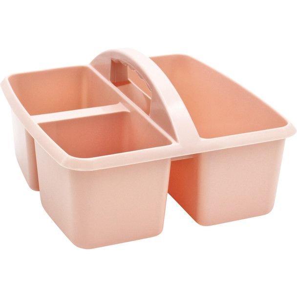 Blush Plastic Storage Caddy, Pack of 6