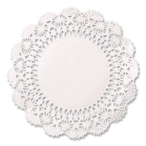 Cambridge Lace Doilies, Round, 5", White, 10,000/Carton