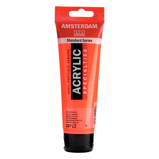Standard Acrylic Paint, 120ml, Reflex Orange 257