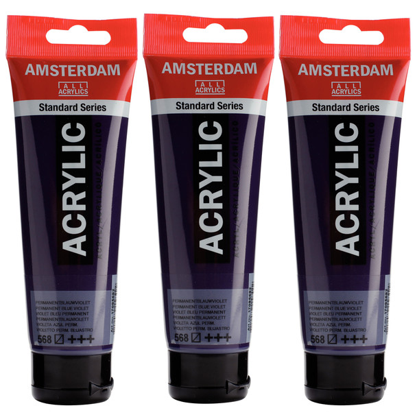 (3 Ea) Acrylic Perm Bl Violet 568 120ml