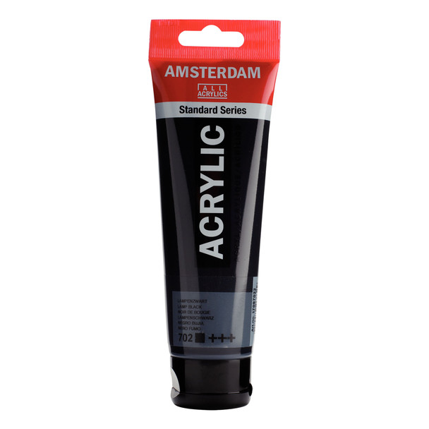 Standard Acrylic Paint, 120ml, Lamp Black 702