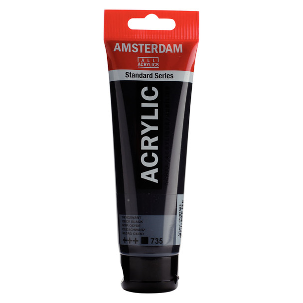 Standard Acrylic Paint, 120ml, Oxyde Black 735