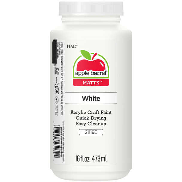Acrylic Paint Matte, 16oz., White