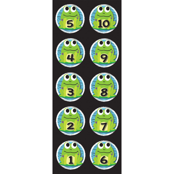 The Original Fun Mat, Sensory Spots, 6" Numbers 1-10 Frogs Theme, 10 Pieces