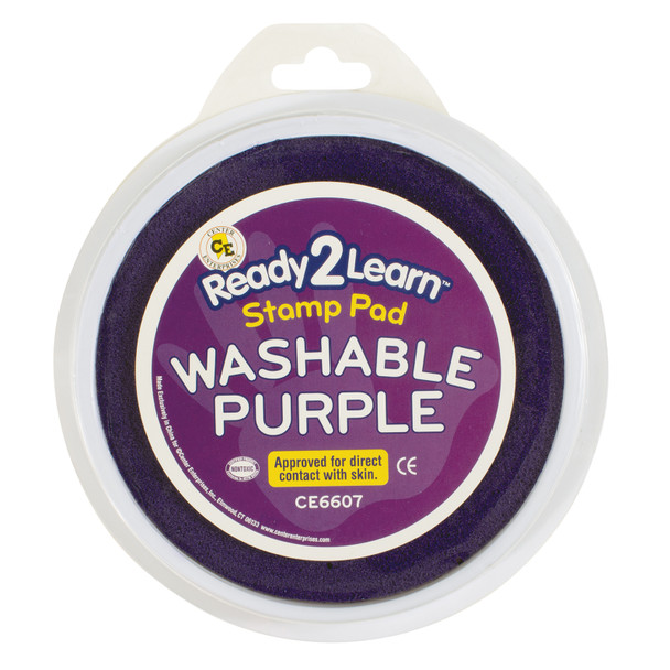 Jumbo Circular Washable Stamp Pad - Purple - 5.75" dia.