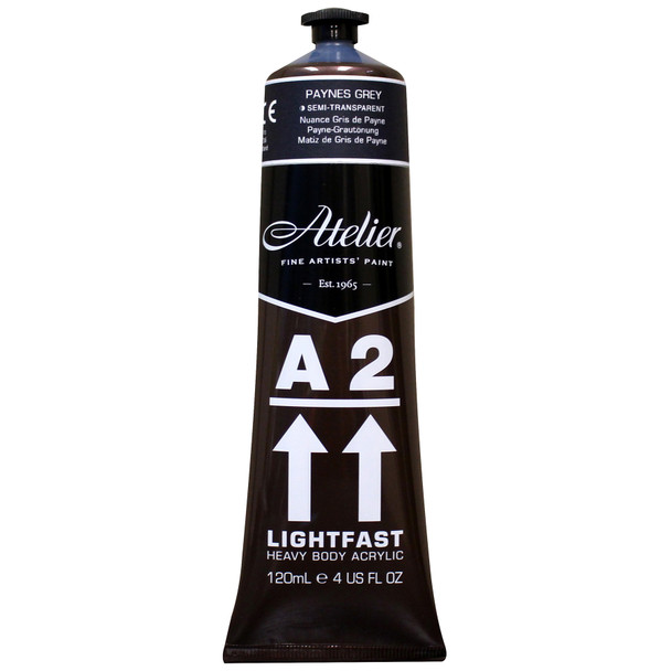 A2 Heavy Body Lightfast Artist Acrylic, 4 oz., Paynes Grey Hue