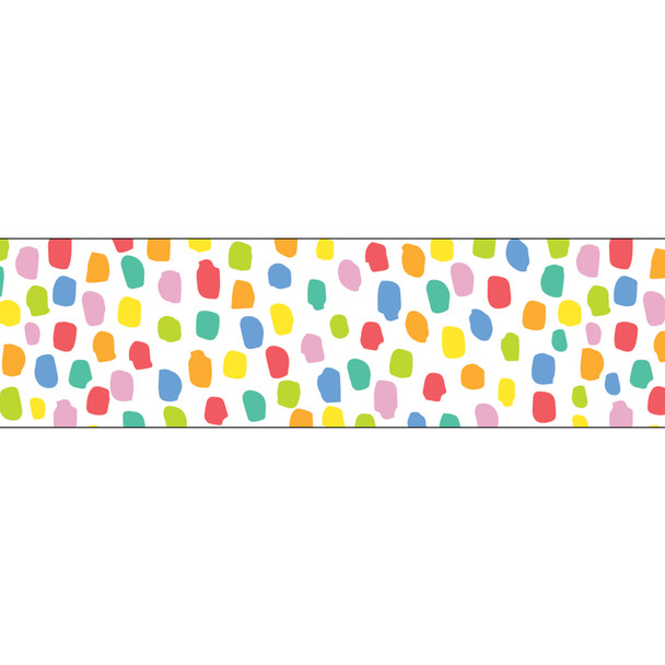 Core Decor Colorful Messy Dots EZ Border, 48 Feet