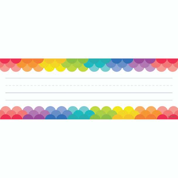 Rainbow Scallops Name Plates, 36 Per Pack