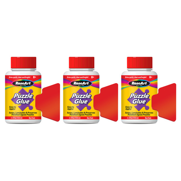 (3 Ea) Puzzle Glue With Spreader