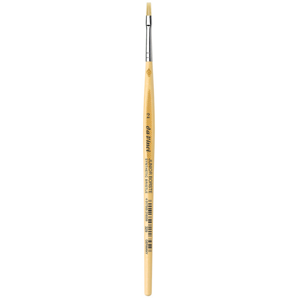 JUNIOR BORSTE Synthetic Student Brush, Synthetic, Tempera, Flat, Series 329, Size 2
