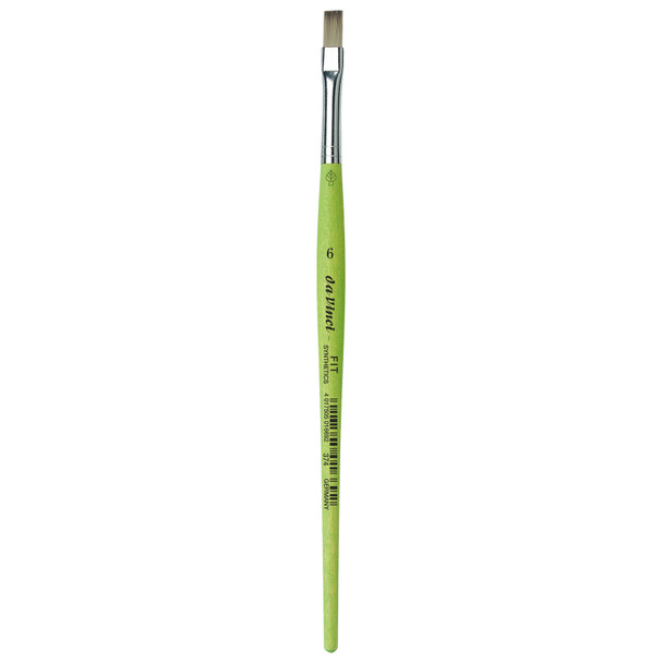 FIT Synthetics Student Brush, Synthetic, Acrylic & Tempera, Flat, Series 374, Size 6