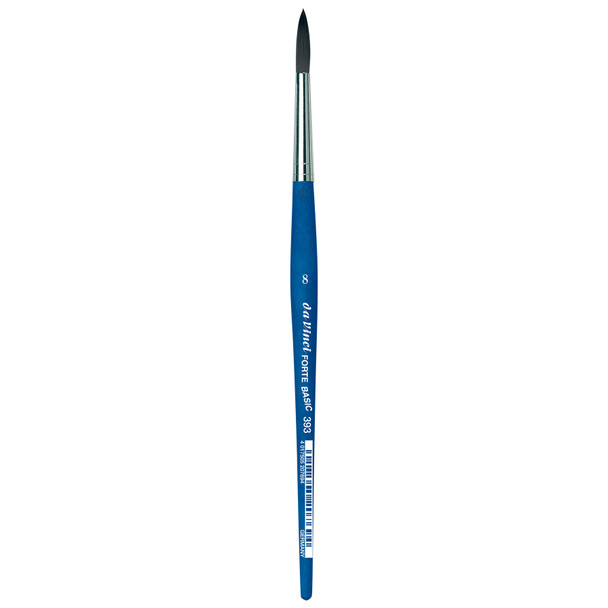 FORTE BASIC Student Brush, Synthetic, Acrylic, Round, Series 393, Size 8