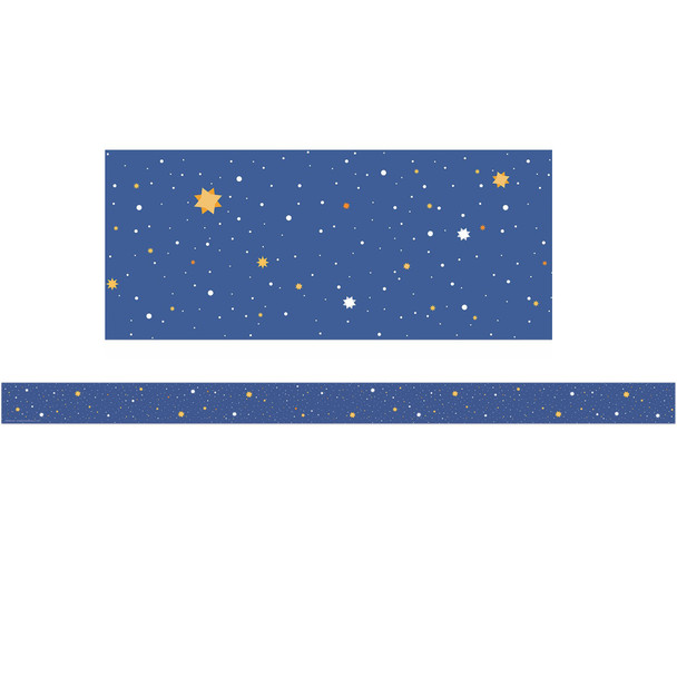 Once Upon A Dream Starry Night Deco Trim, 37 Feet