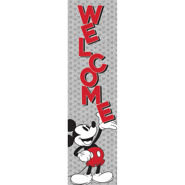 Mickey Mouse Throwback Welcome Vertical Banner, 12" x 45"