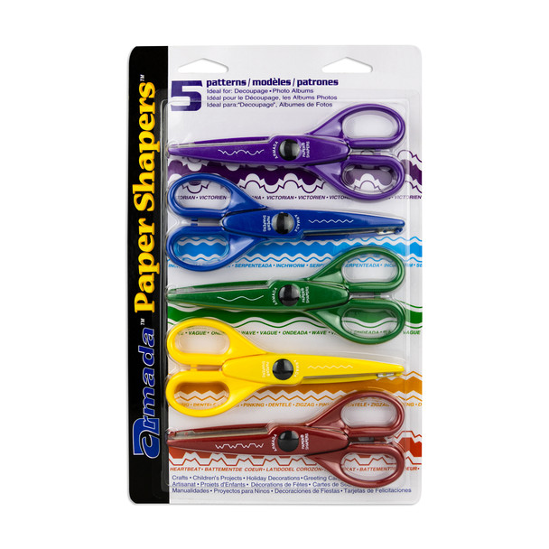 Paper Shapers Decorative Scissors 5-Pack, Set 1