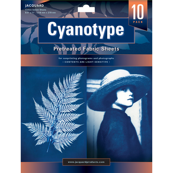 Pretreated Cyanotype Fabric Sheets, 8.5" X 11", Pack of 10