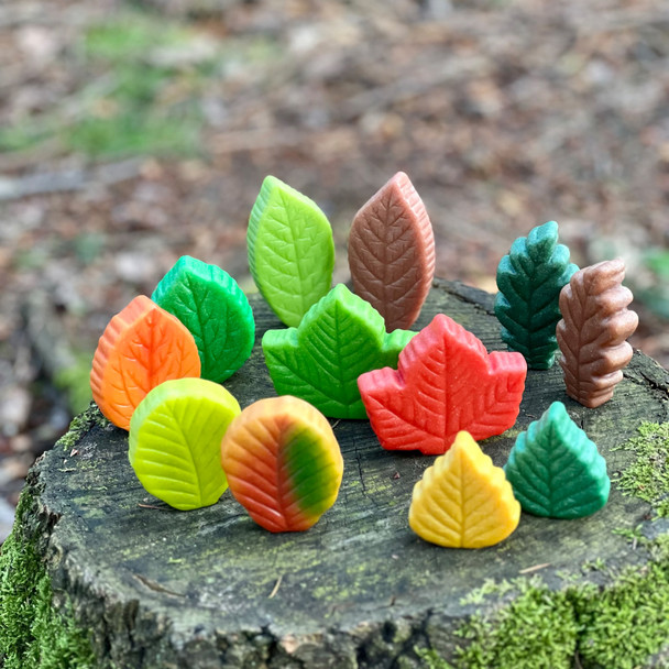 Sensory Play Stones - Leaves - Set of 12 Sensory Play Stones - Leaves - Set of 12