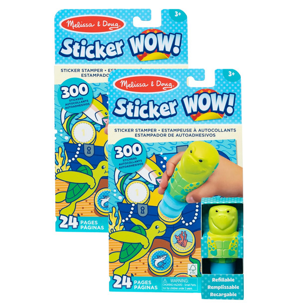 (2 St) Turtle Activity Pad Set Sticker Wow