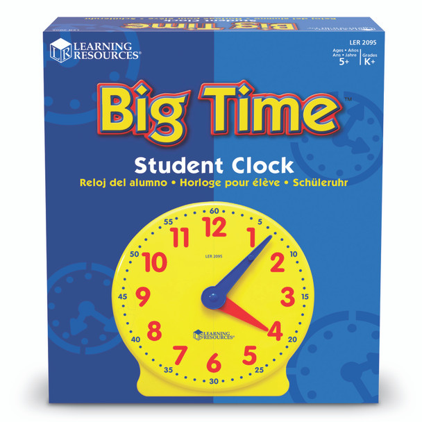 Big Time 12-Hour Student Learning Clock