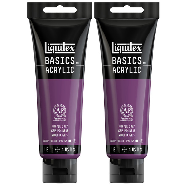 (2 Ea) 118ml Tube Purple Gray