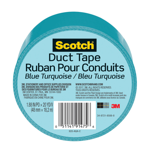 Blue Turq Duct Tape 1.88in X 20yd