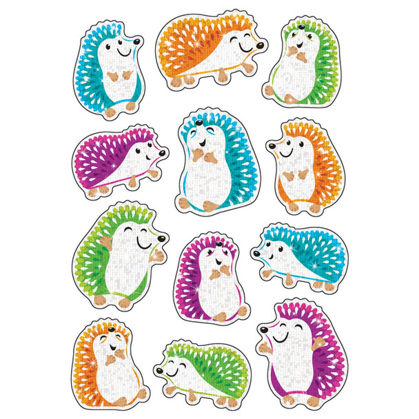 Colorful Hedgehogs Sparkle Stickers®, 24 Per Pack, 6 Packs Colorful Hedgehogs Sparkle Stickers®, 24 Per Pack, 6 Packs