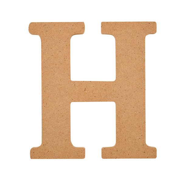 MDF Letter, H, 5 Inch