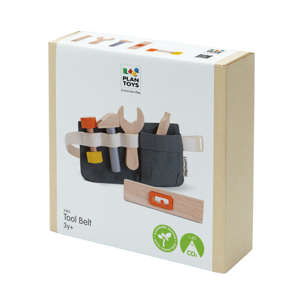 Pretend Play Tool Belt and Wooden Tool Set